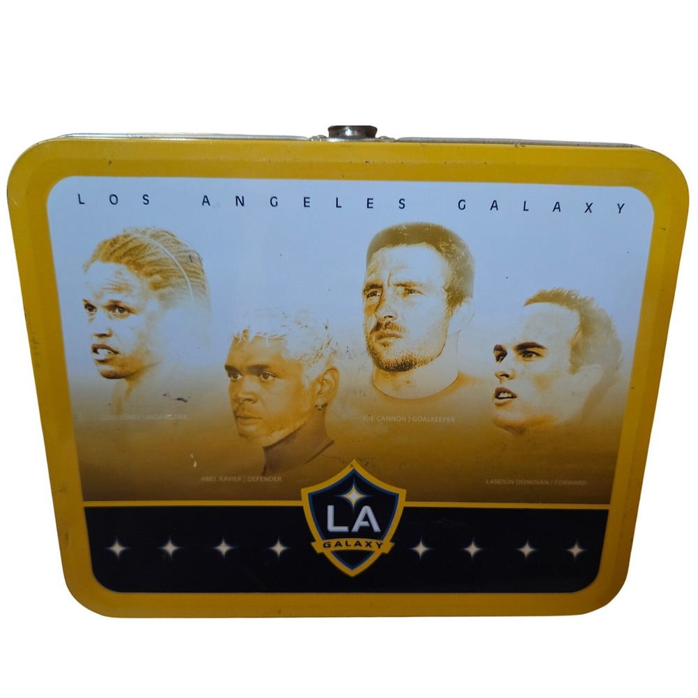 Vintage‎ LA Galaxy MLS Metal Lunchbox Landon Donovan Cobi Jones Abel Xavier 2005